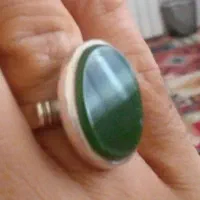 انگشتر نقره یشم