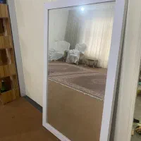 آینه قدی دور MDF سفید