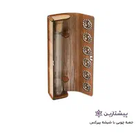 باکس چوبی لوله‌ای کادویی  شیشه پیرکس درب چوب‌پنبه