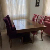 مبلمان ۷ نفره و غذاخوری ۶ نفره و میز تلویزیون
