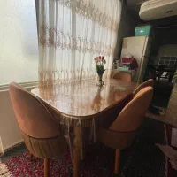 *میز ناهارخوری ۶ نفره /با دو صندلی نو/فقط امروز*