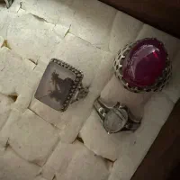 انگشتر های نقره با سنگ