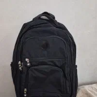 کوله پشتی اکبند خارجی مشکی برزنتی