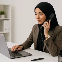 منشی خانم و کارشناس پیگیری