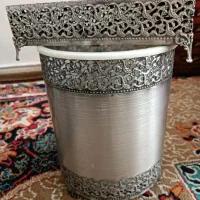 سطل و جا دستمال کاغذی سیلور
