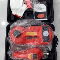 پک کامل جک برقی خودرو۱۲ ولت با پمپ باد و بوکس برقی