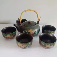 قوری و فنجان اصل ژاپنی قدیمی