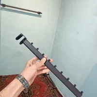 رگال تیله ای مشکی،اتاق پرو با آیینه،گیره لباس