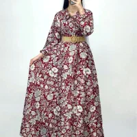 پیراهن تولد ساحلی شیک گل شال