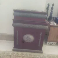 سطل و جای دستمال چوب