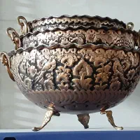 ظروف مسی قلم زنی( سری ۳سایز و ۴سایز)