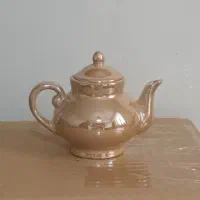 قوری چینی متوسط و زعفرانی