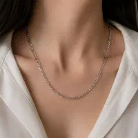 گردنبند نقره ۱۰ گرمی پرداخت شده ۵۵ سانت