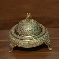 خاویارخوری برنز قدیمی سایز بزرگ