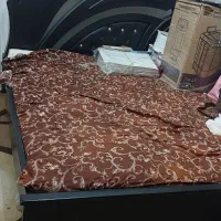 تختخواب دونفره تمام چوب با تشک