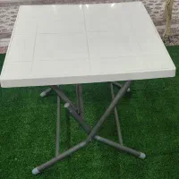 میز تاشو پلاستیکی پایه فلزی