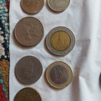 تعدادی سکه های پهلویی و خارجی