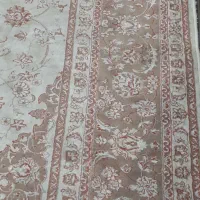 ۲ عدد فرش ۱۲ متری گل ابریشم کاملا سالم
