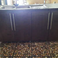فروش فوری کابینت آشپزخانه  دارای سینک استیل البرز