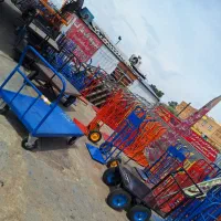 گاری حمل بار فنری چرخ دستی باربر چهار فنری(تولیدی)