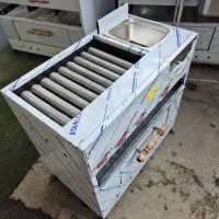 کباب پز دهنه 35سانت صنعتی فر ساندویچی (نوراستیل)