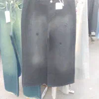 شلوار مام فیت بگ نیم بگ شافل