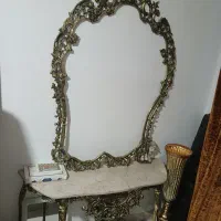 آینه شمعدان تمام برنز