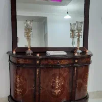 آینه کنسول و میز تی وی معرق چوب اصل خارجی