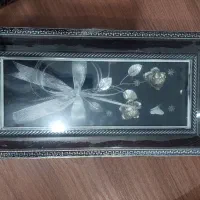 دو عدد قاب گل نقره