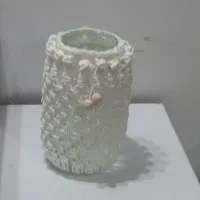 گلدان مکرومه بافی