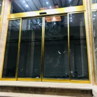 درب اتوماتیک/اپراتورشیشه ای برقی آنادایزطلاییP6203