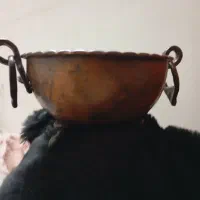 کاسه مسی گوشواره ای قدیمی
