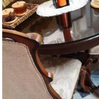 میز و صندلی نهارخوری چوبی کلاسیک