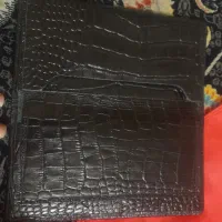 کیف پول و سرسید چرم سوسماری