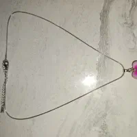 گردنبند مدل قلب رنگ صورتی