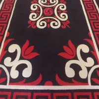 گلیم فرش پرز دار و گل برجسته 9متری