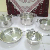 سرویس قابلمه استیل با کف چدن و نچسب کوک سانگ آلمان