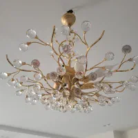 لوستر زیبا با کریستال های اتریشی