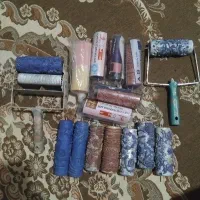 ابزار لوازم کار نقاشی ساختمان قلتک طرح کاغذدیواری