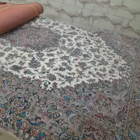 فرش دستبافت جفت نه متری جنس کرک وابریشم ۶۸ خانه