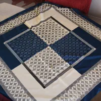 روسری  /روسری مجلسی ساتن مات سایز متوسط در حدنو