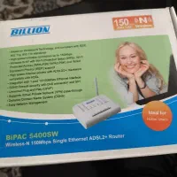 مودم adsl سالم به همراه وسایل جانبی