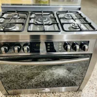 اجاق گاز تاکنو فر دار  استیل  امپراتور مدل Mefless