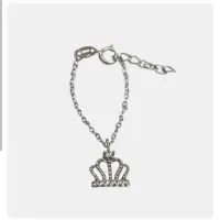 آویز ساعت نقره عیار 925 طرح تاج