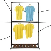 آویز رخت کد405A دوطبقه اقتصادی لباس کفش/فرزان رگال