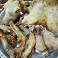 کله پاچه آماده پخت سیخ داغ شده