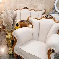 مبلمان نه نفره فرانسوی (تمام چوب راش نوزیرقیمت)