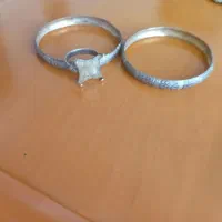 النگو نقره با انگشتر نقره