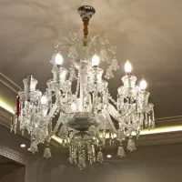 لوستر باکارات تک طبقه ده شاخه