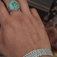 فروش انگشتر فیروزه ودستبند نقره